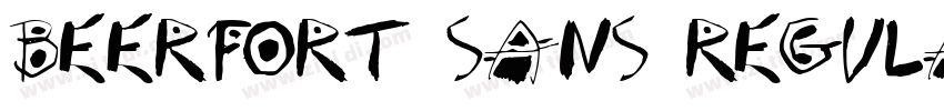 Beerfort Sans Regula字体转换